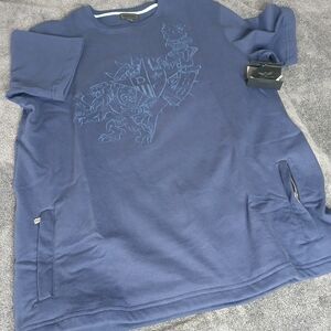 2XL Diamond Supply Co Heavyweight Navy Tee NWT Zipper Pockets